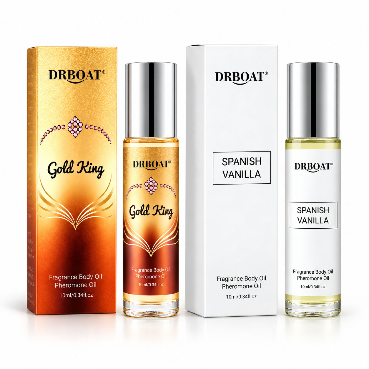 Perfume Fragrance Oil - Men Duo Roll-on Parfumolie Set, Warme